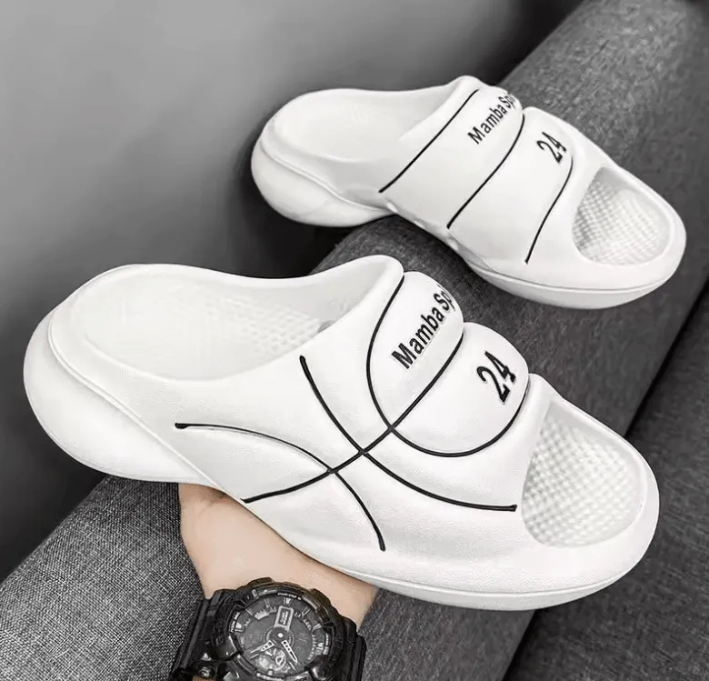 New Original Basketball Slippers – Men’s Non-Slip Thick-Soled Summer Slides