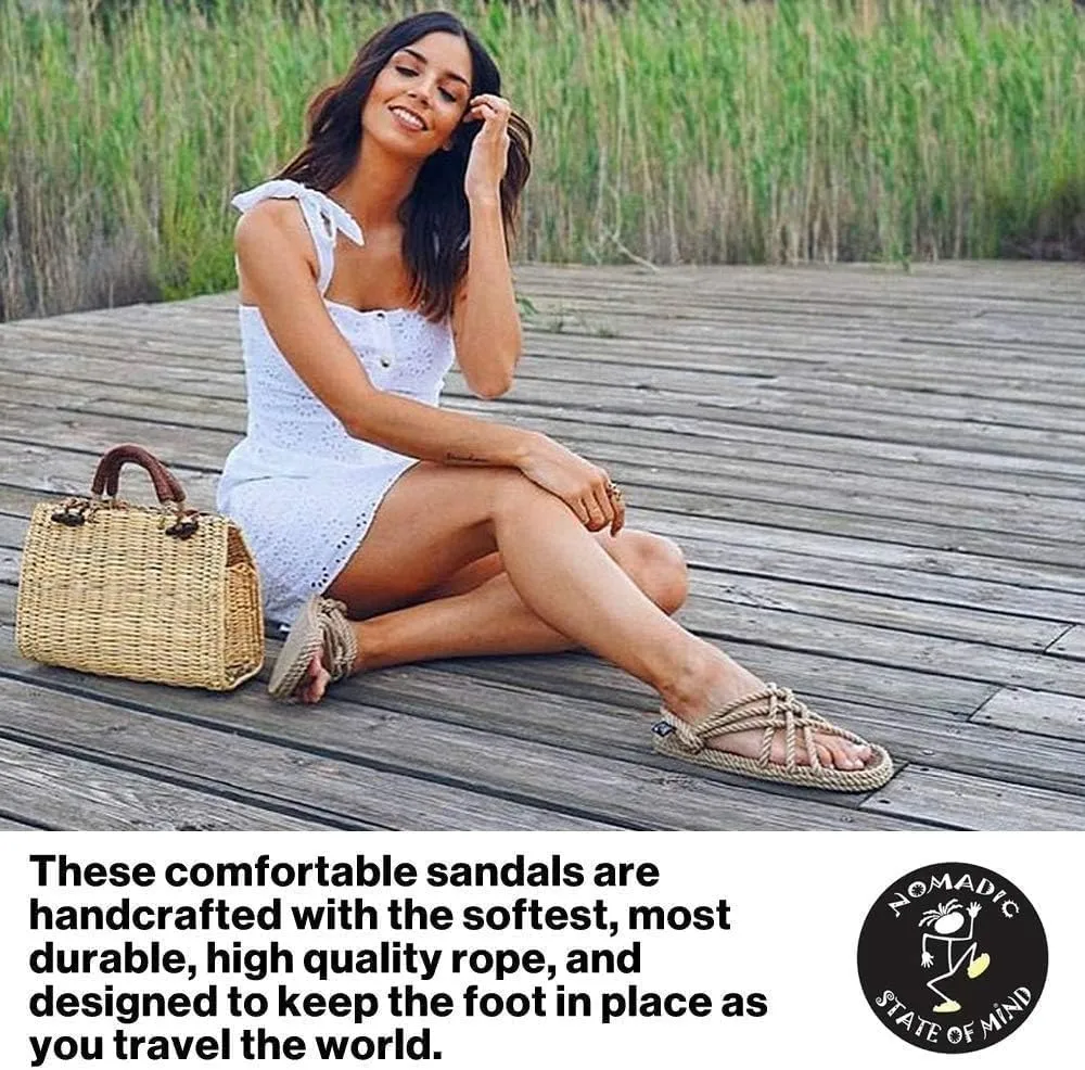 Nomadic State of Mind JC Slip On Sandal | Handmade | Woven | Adjustable | Men and Womens Sizes | Vegan | Socially Responsible | Machine Washable