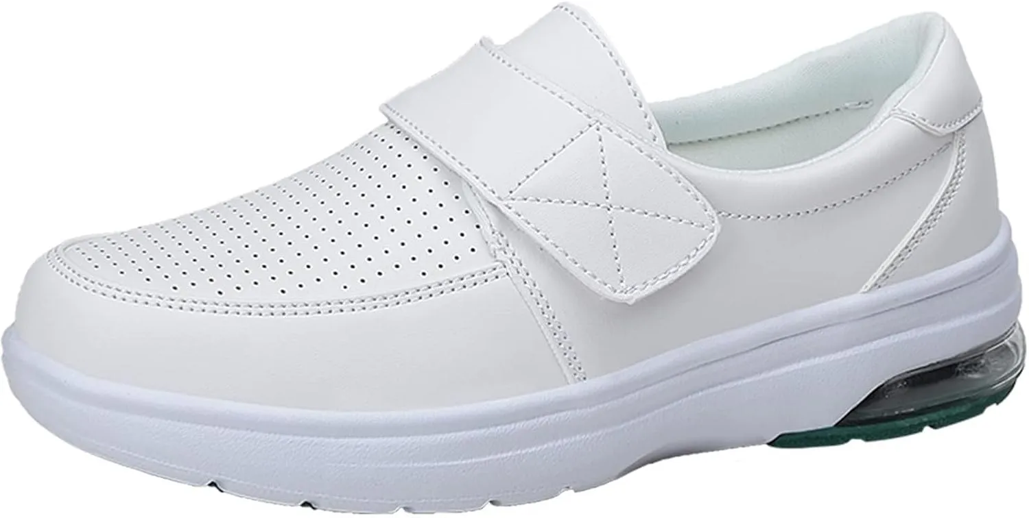 Nursing Shoes Women Comfortable Non Slip Work Shoes Women Food Service Nurse Shoe for Plantar Fasciitis Footwear Slip Resistant Loafer Waterproof Slip On Walking Sneakers Casual Running Lightweight