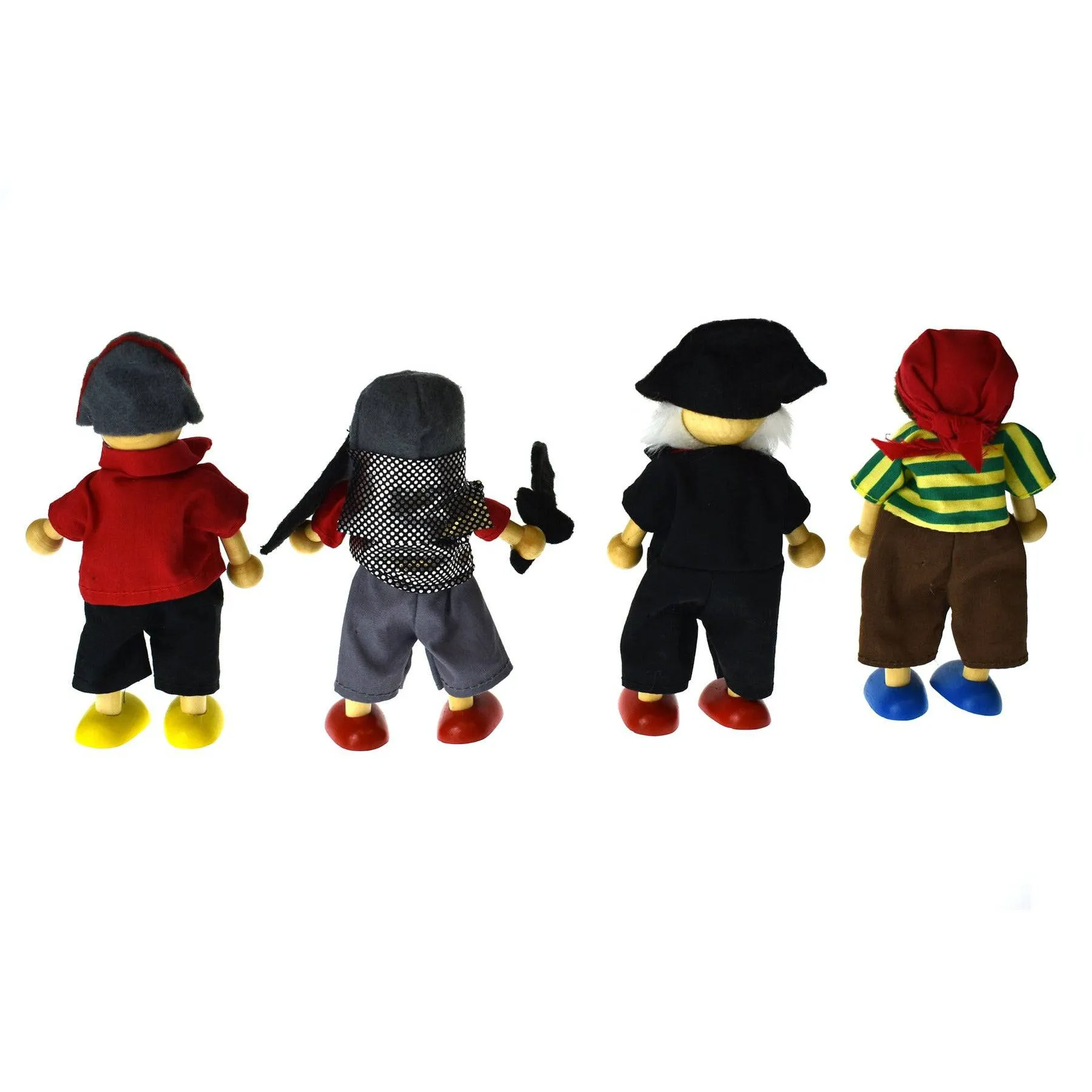 Price For 4 Assorted Pirate Flexi Doll