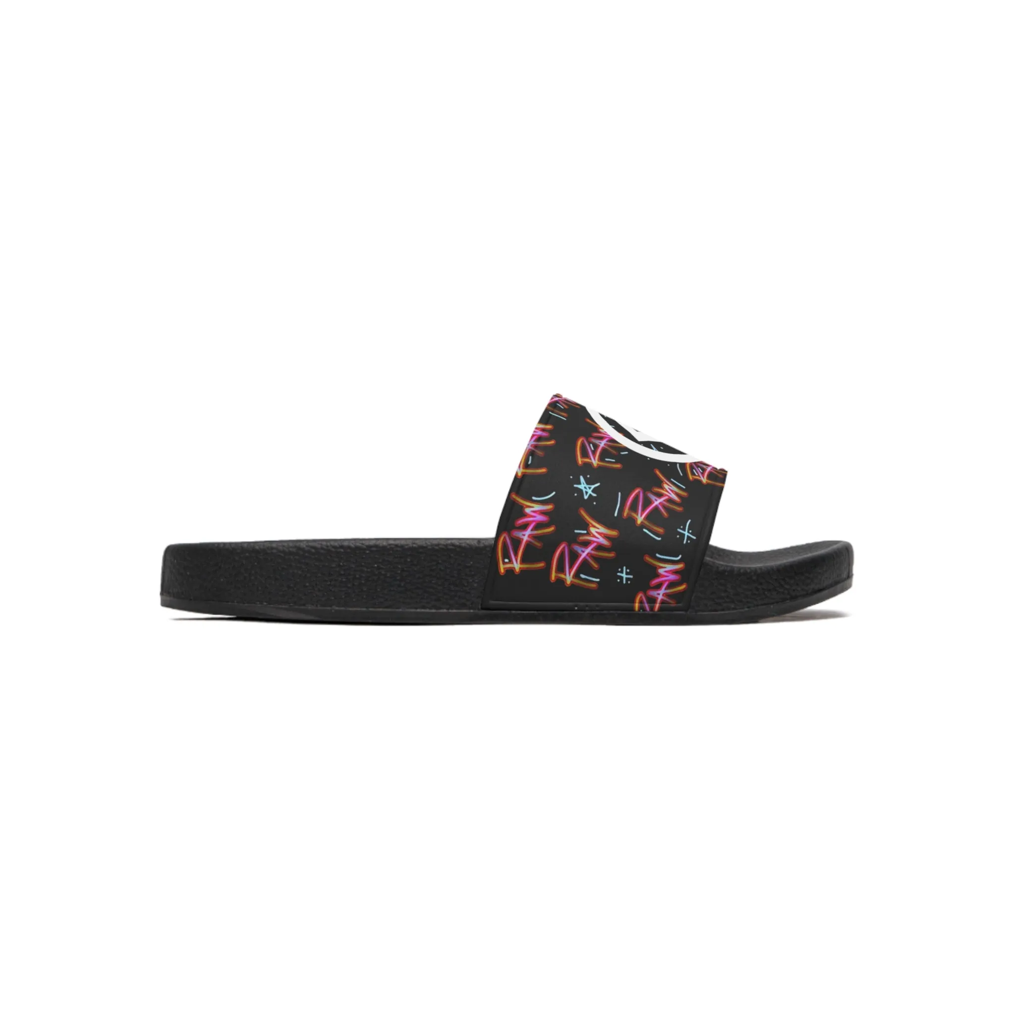 Raw Sushi "R" Slide Sandals multi/blk
