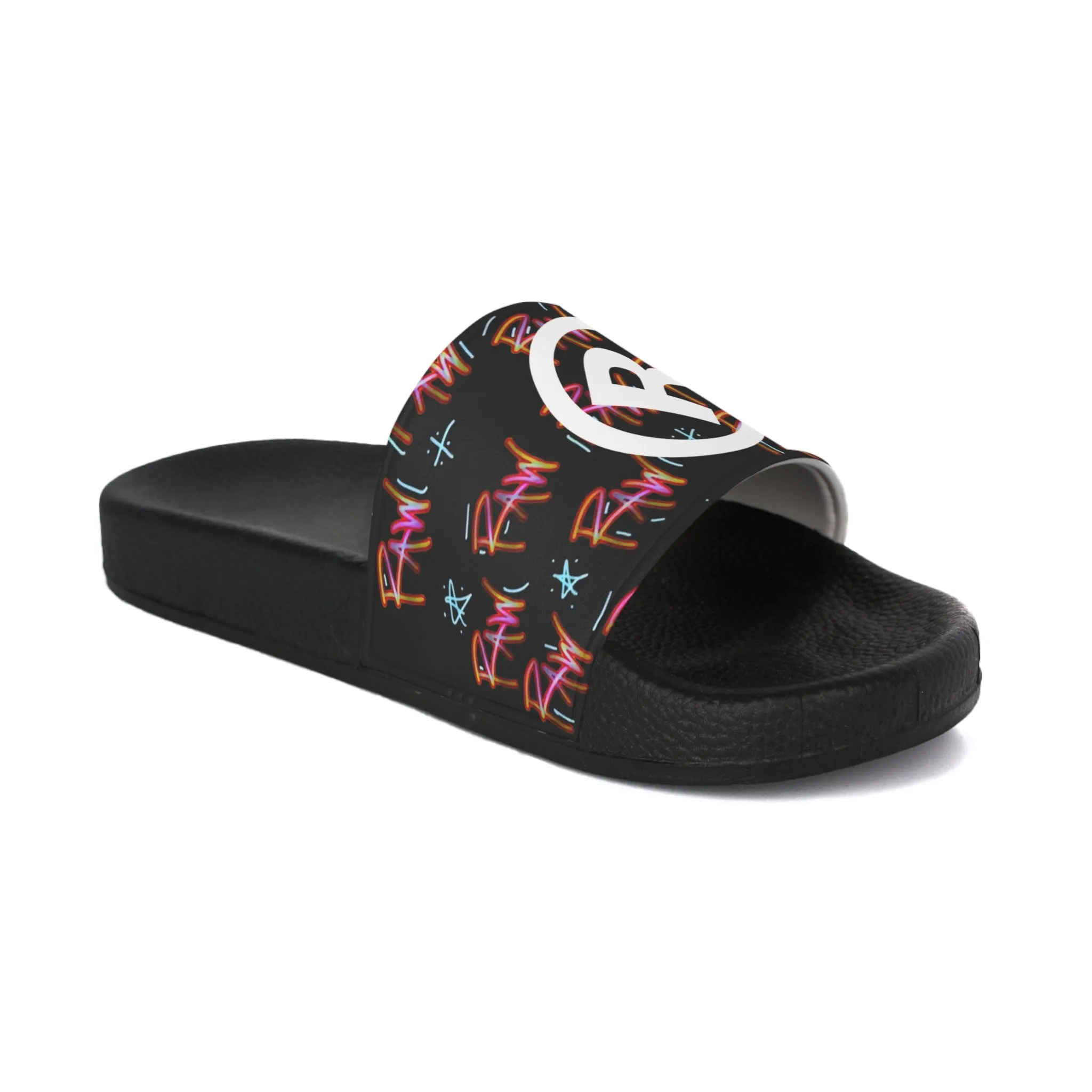 Raw Sushi "R" Slide Sandals multi/blk