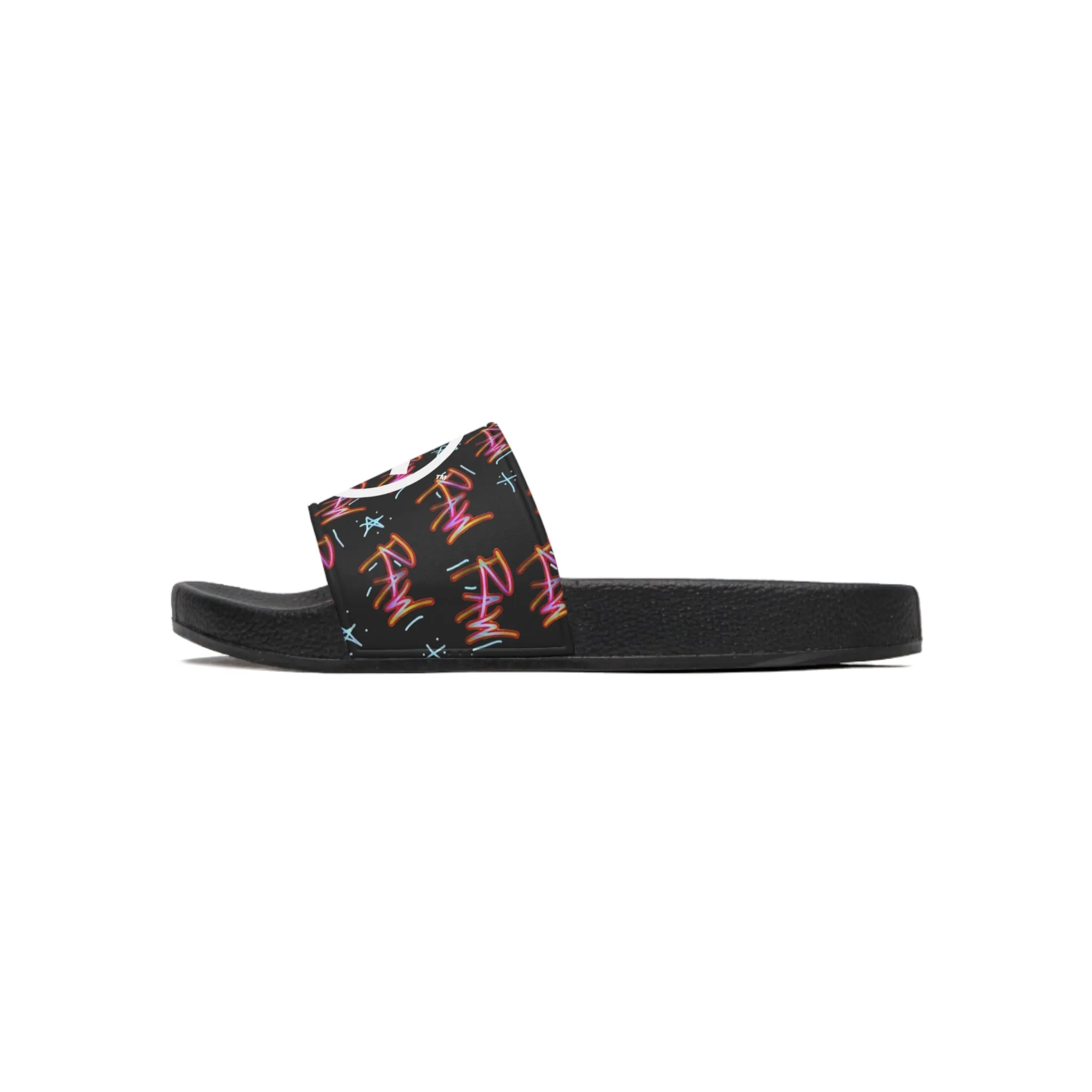 Raw Sushi "R" Slide Sandals multi/blk