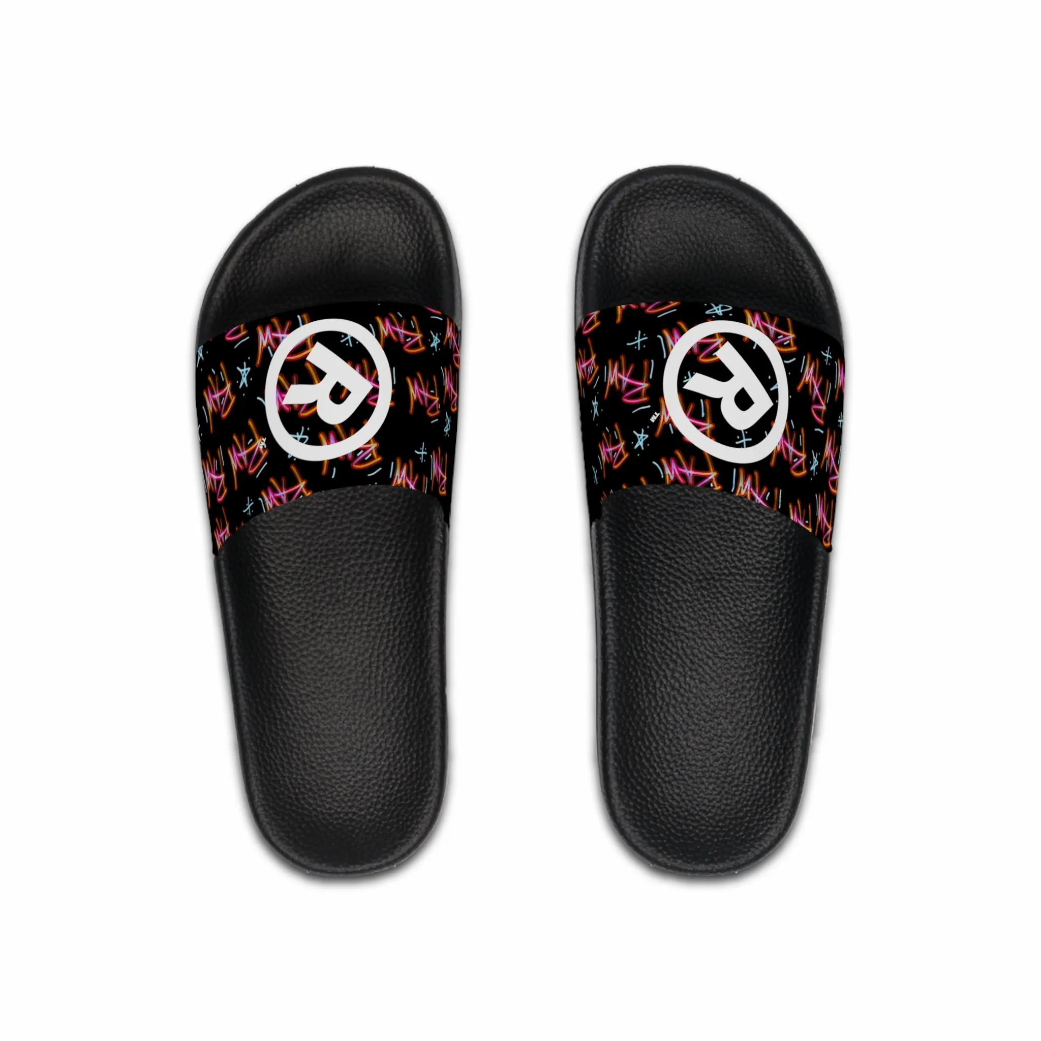 Raw Sushi "R" Slide Sandals multi/blk