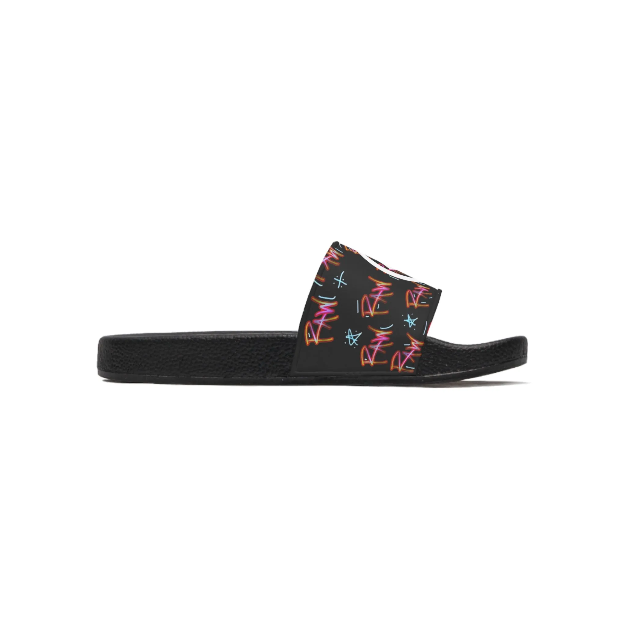 Raw Sushi "R" Slide Sandals multi/blk
