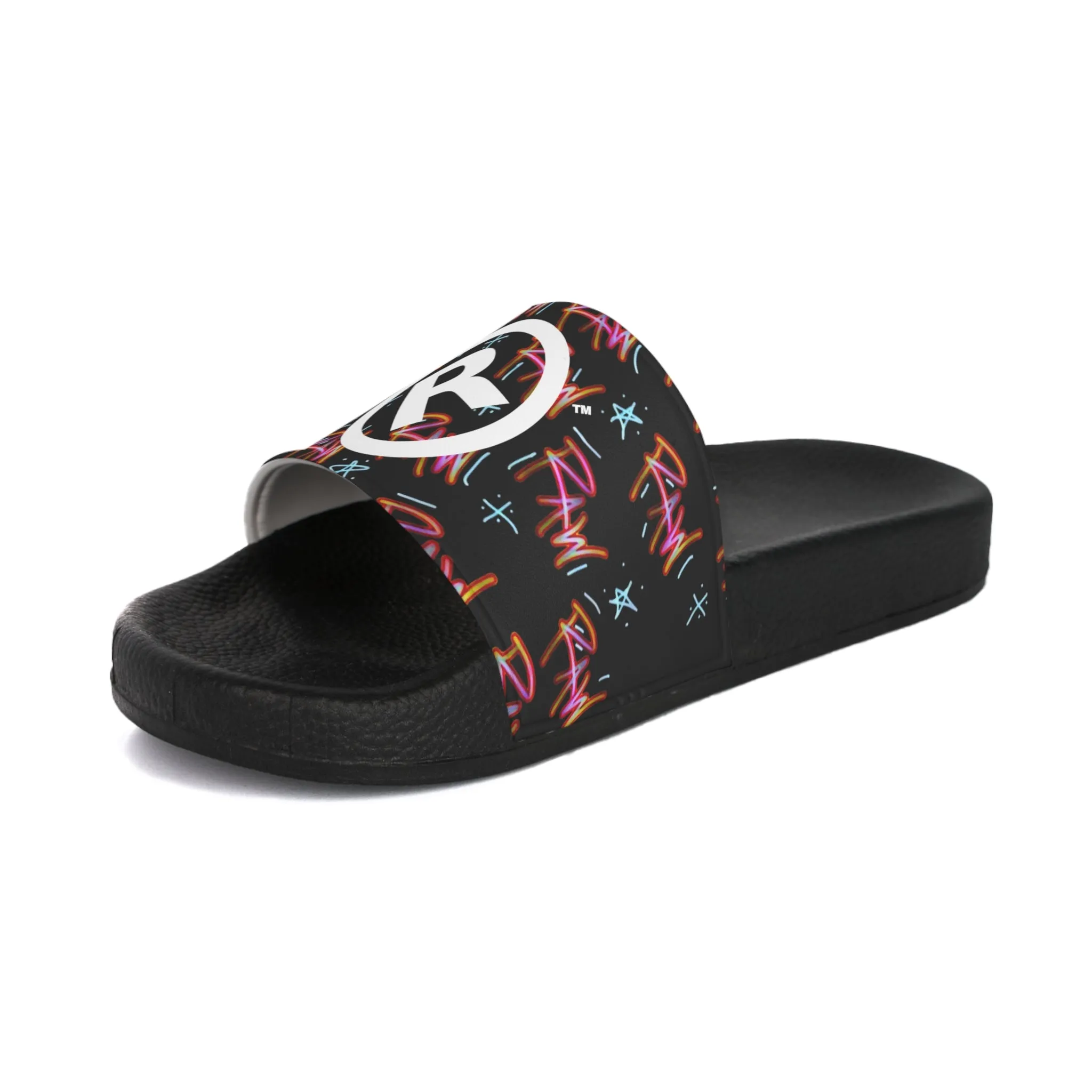 Raw Sushi "R" Slide Sandals multi/blk