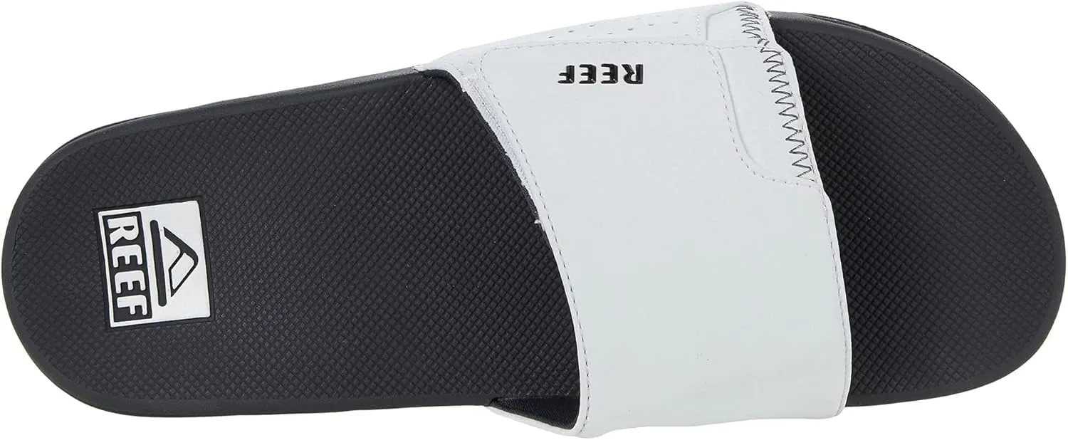 REEF Fanning Slide Men's Bottle Opener Sandal, Arch Support, Durable Outsole, Water Friendly