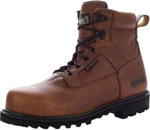 Rocky Men's Exertion 6" Waterproof Work Boot Steel Toe - FQ0006987 8 D(M) US Brown