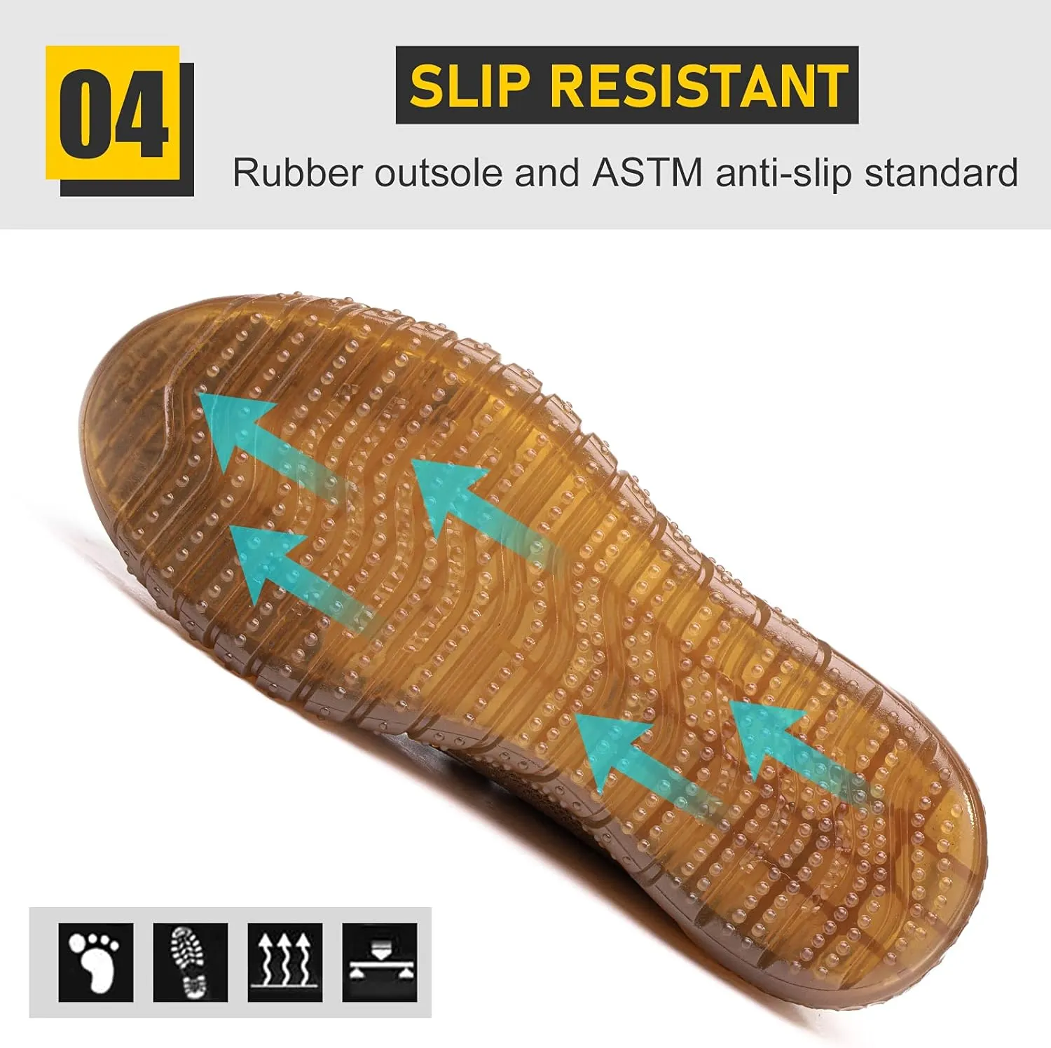 Steel Toe Shoes for Men Work Women Lightweight Air Cushion Sneakers Slip Resistant Safety Work Boots Indestructible Shoes