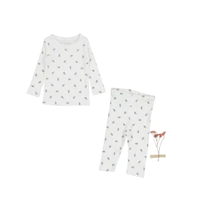 The Legging Set - White Leaf