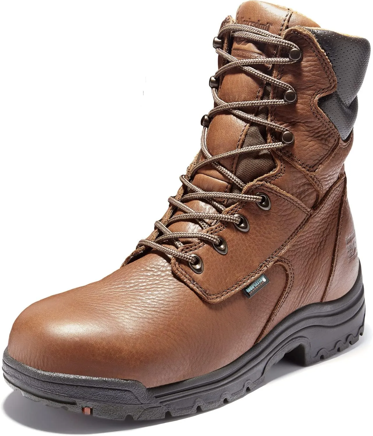 Timberland PRO Men's Titan 8 Inch Alloy Safety Toe Waterproof Industrial Work Boot, Brown, 11.5 W