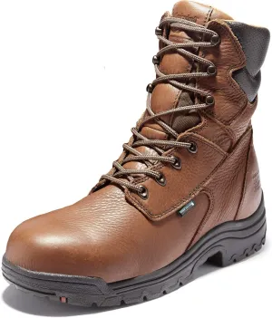 Timberland PRO Men's Titan 8 Inch Alloy Safety Toe Waterproof Industrial Work Boot, Brown, 11.5 W