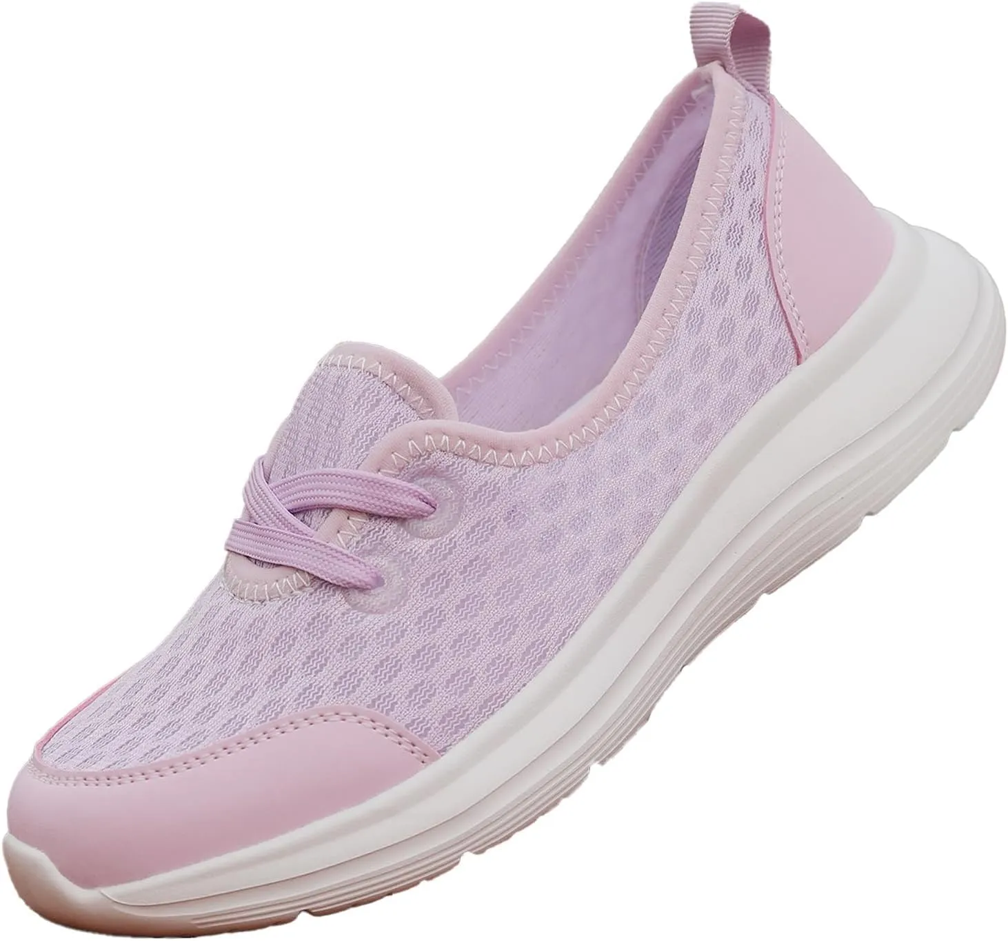 Walking Shoes for Women Soft Sole Mesh Comfort Orthopedic Shoes Breathable Slip-On Sneakers with Arch Support Lightweight Casual Non-Slip Sports Workout Gym Shoe for Daily Wear