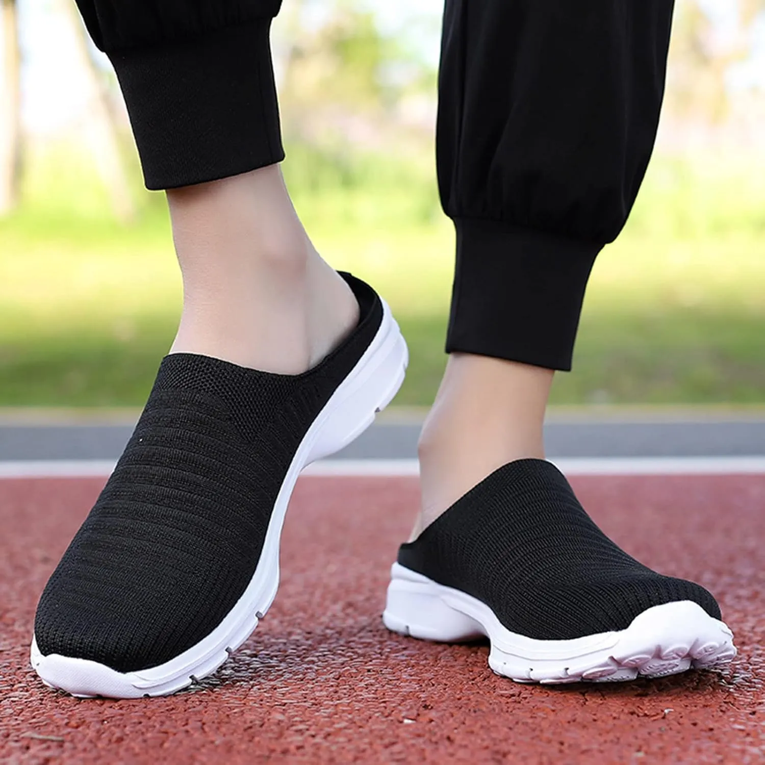 Walking Tennis Shoes for Women Breathable Knitted Mesh Non Slip Sneakers Fashion Couple Matching Walking Shoes