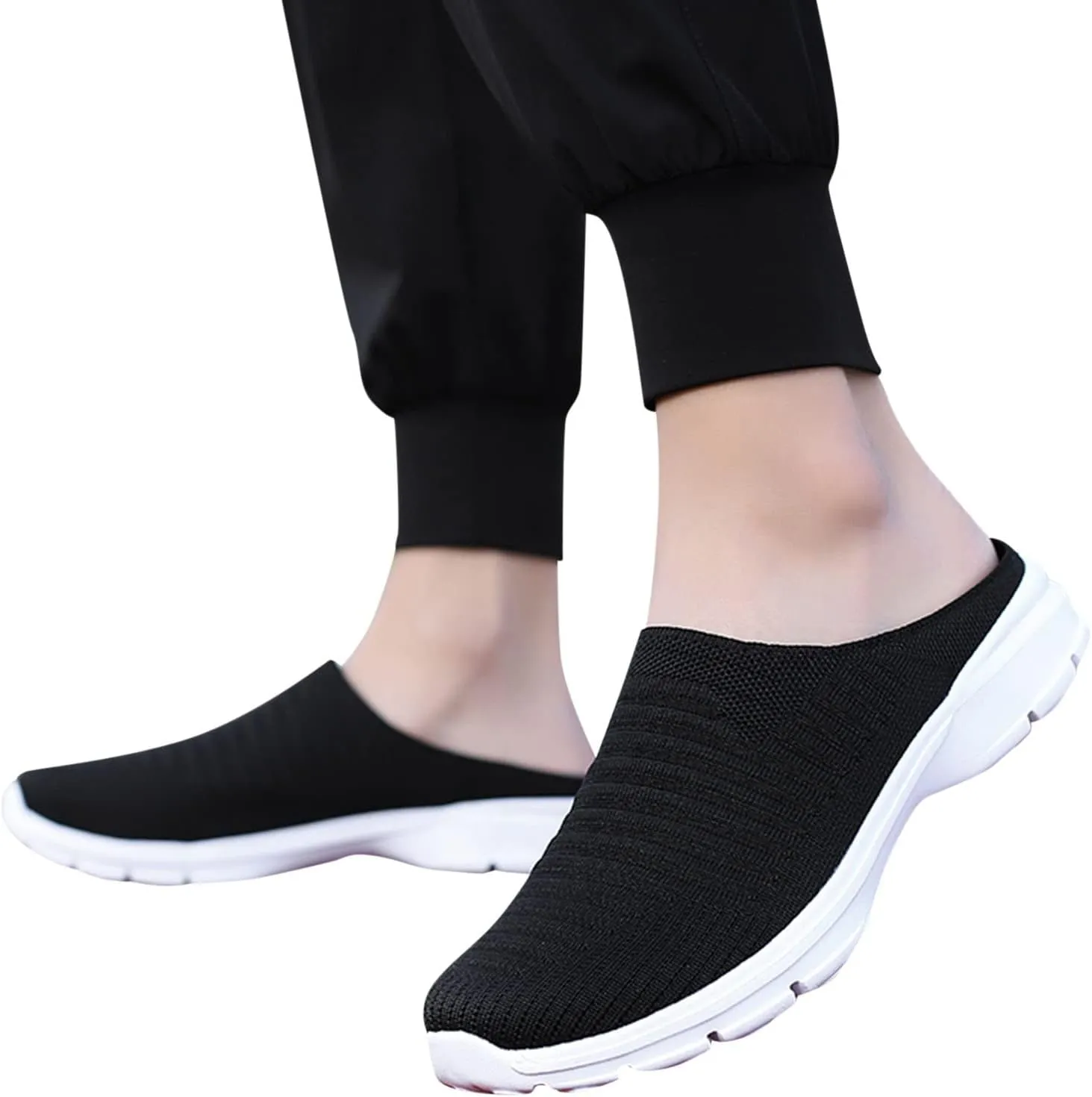 Walking Tennis Shoes for Women Breathable Knitted Mesh Non Slip Sneakers Fashion Couple Matching Walking Shoes