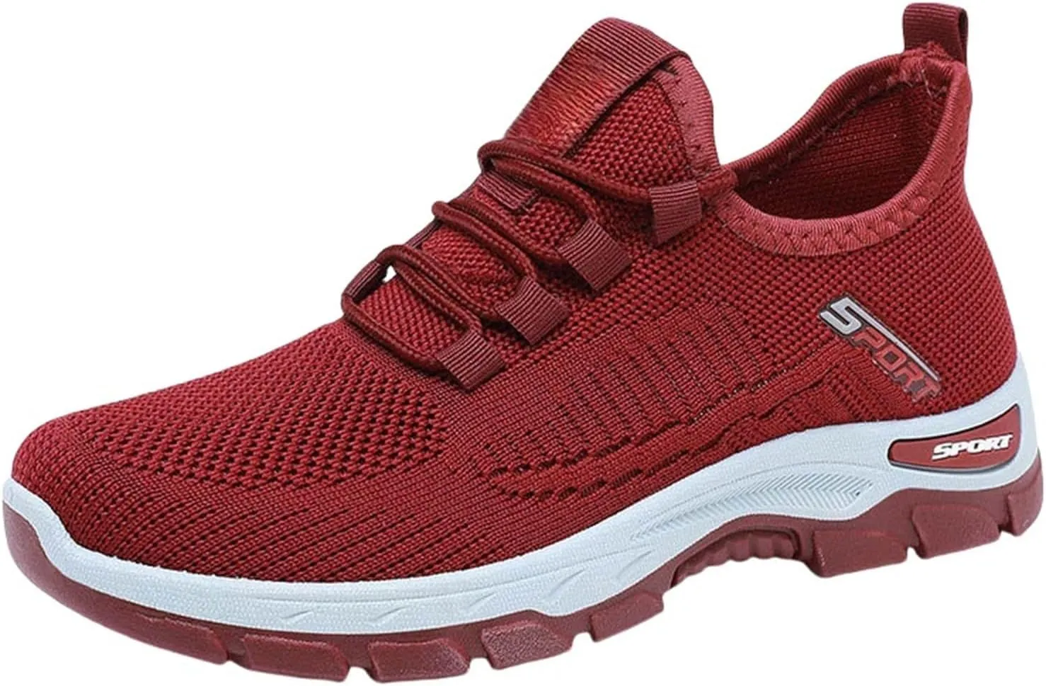 Women Men Slip On Walking Running Shoes Casual Breathable Walking Shoes Sport Athletic Sneakers Gym Tennis Slip On Comfortable Lightweight Shoe Non Slip Work Sport Athletic Trainer with Arch Support