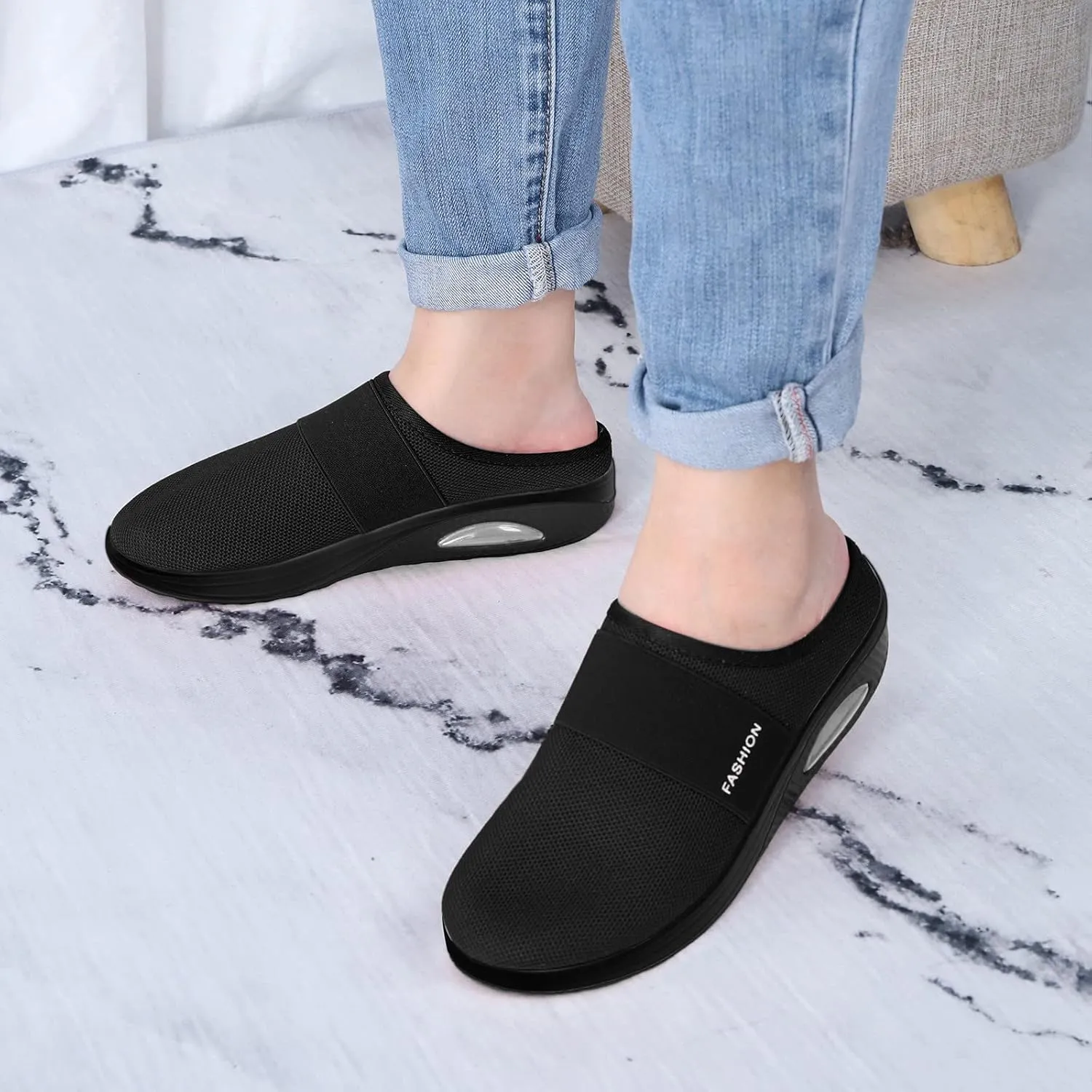 Women's Fashion Sneaker Non Slip Work Wide Comfortable Slip Resistant Work Shoes Woman Running Shoes Flats Loafers Retro Sneakers for Women