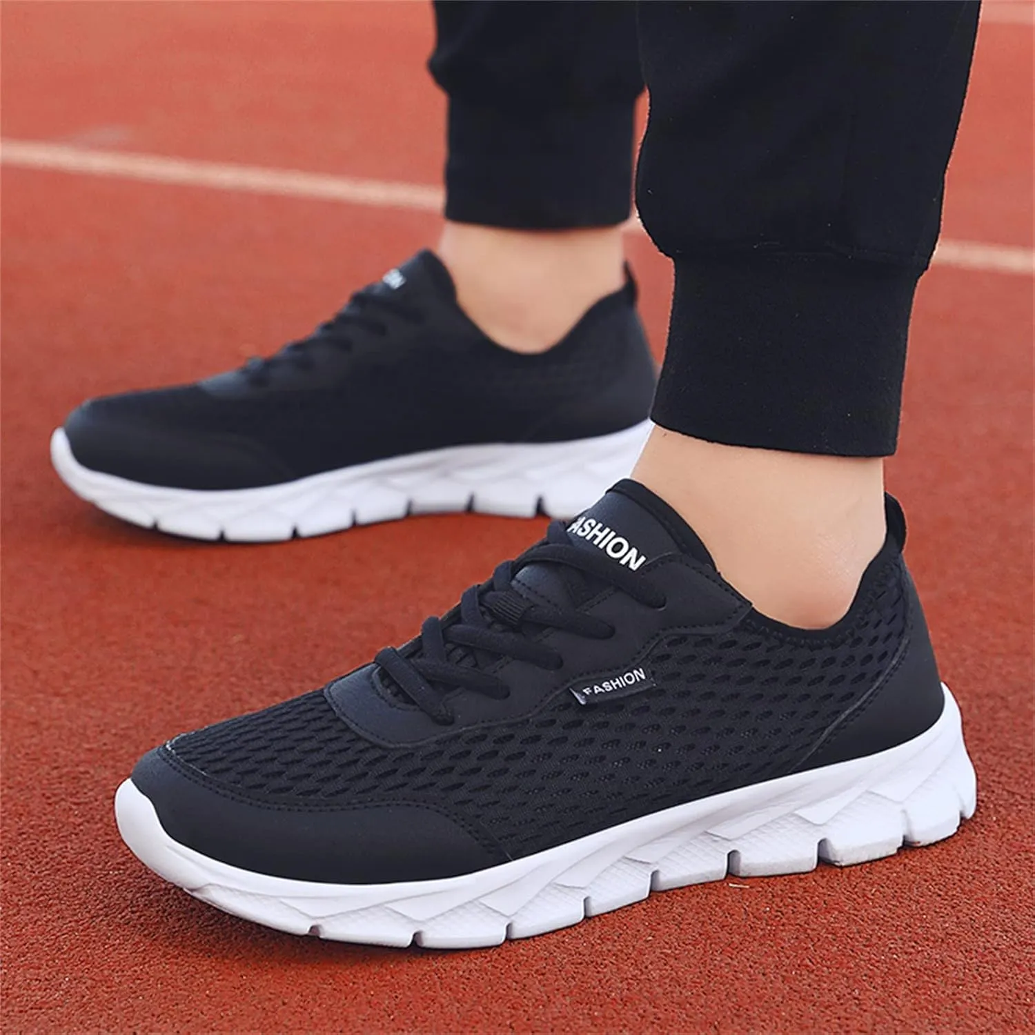 Womens Fashion Walking Running Shoes Breathable Mesh Mens Running Shoes Gym Casual Shoes Slip On Wedge Sneakers Waterproof Tennis Shoe Trainers Shoe