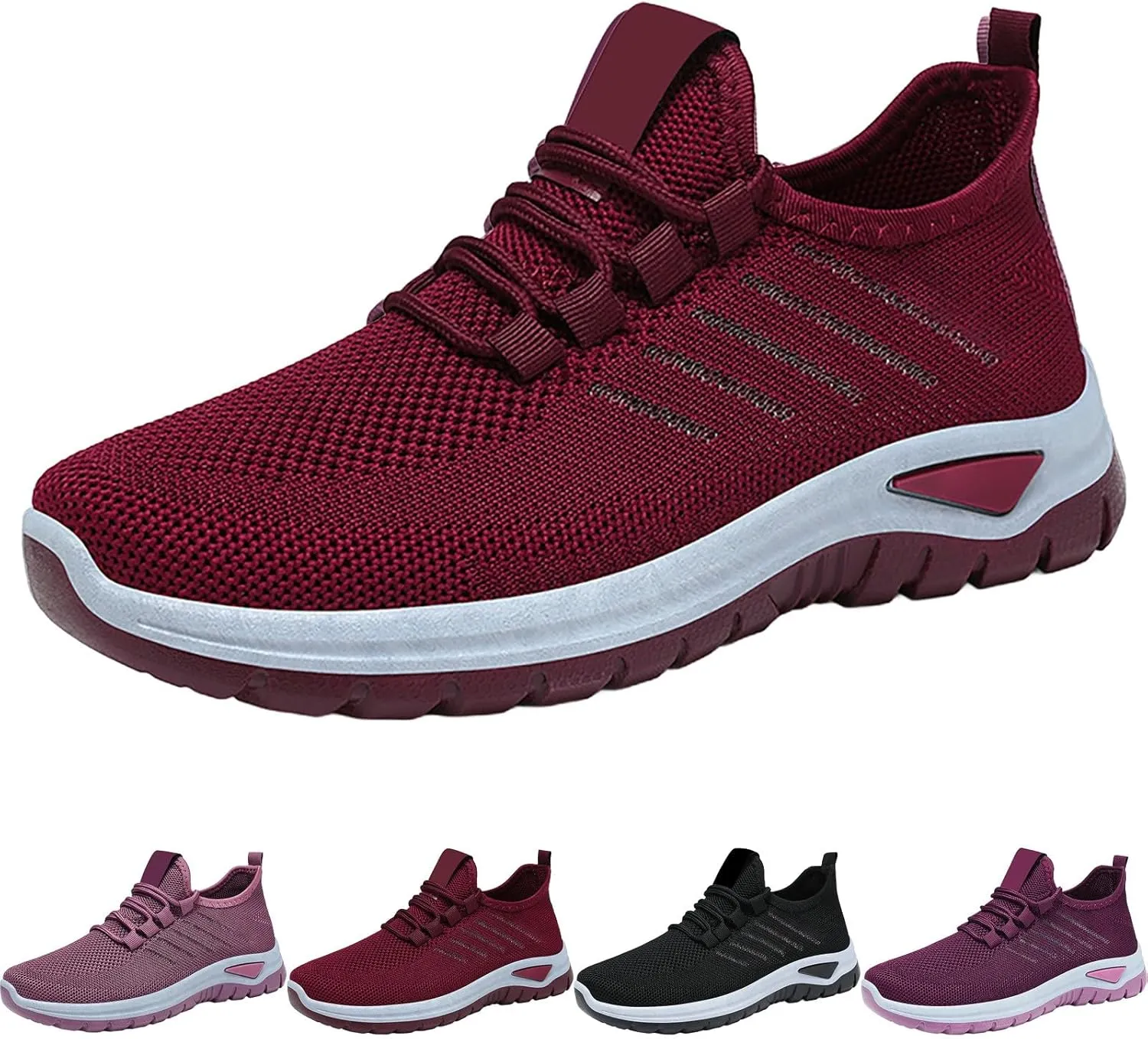 Women's Shoes Sneakers Lightweiht Breathable Mesh Athletic Shoes Summer Casual Fashion Non Slip Walking Workout Shoes