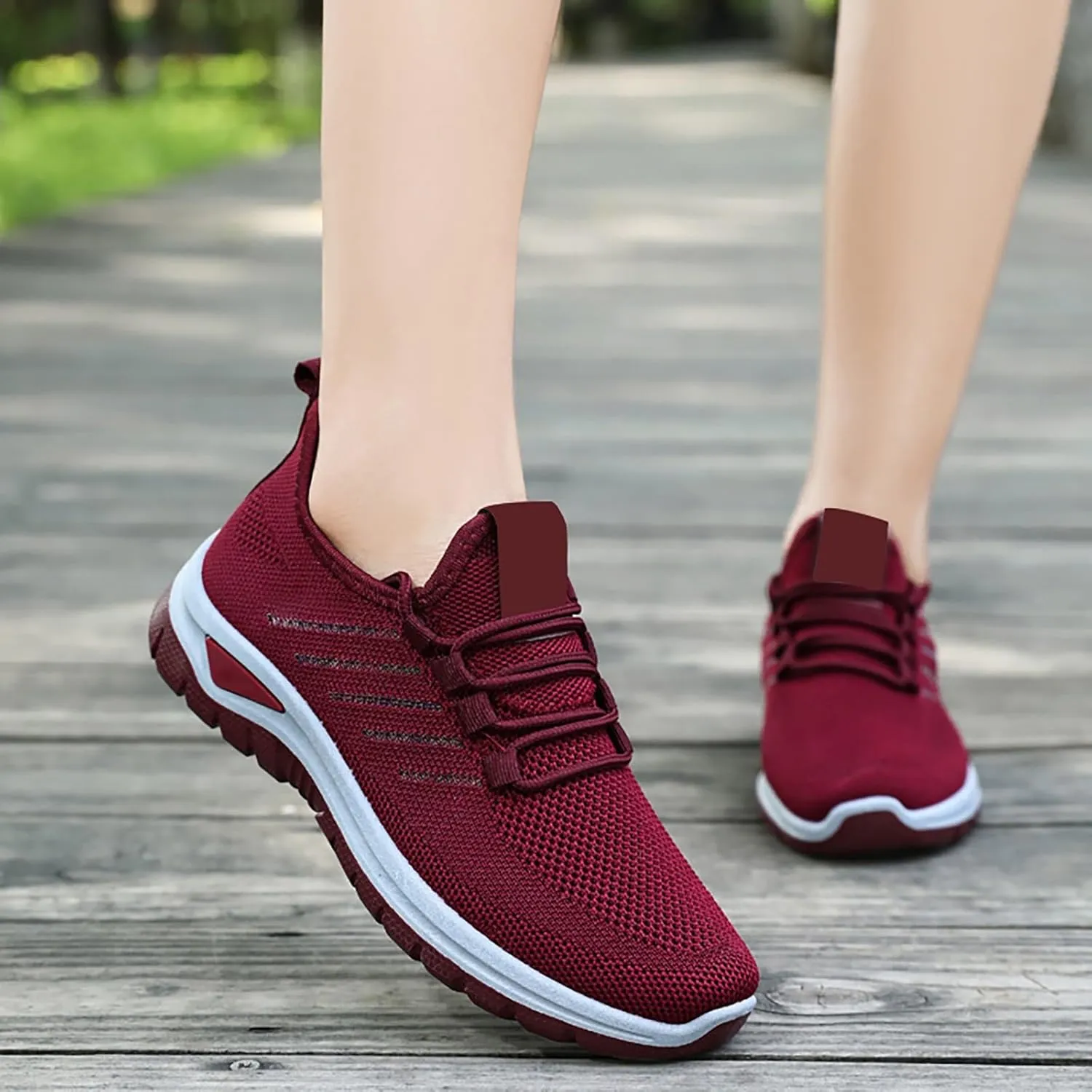 Women's Shoes Sneakers Lightweiht Breathable Mesh Athletic Shoes Summer Casual Fashion Non Slip Walking Workout Shoes