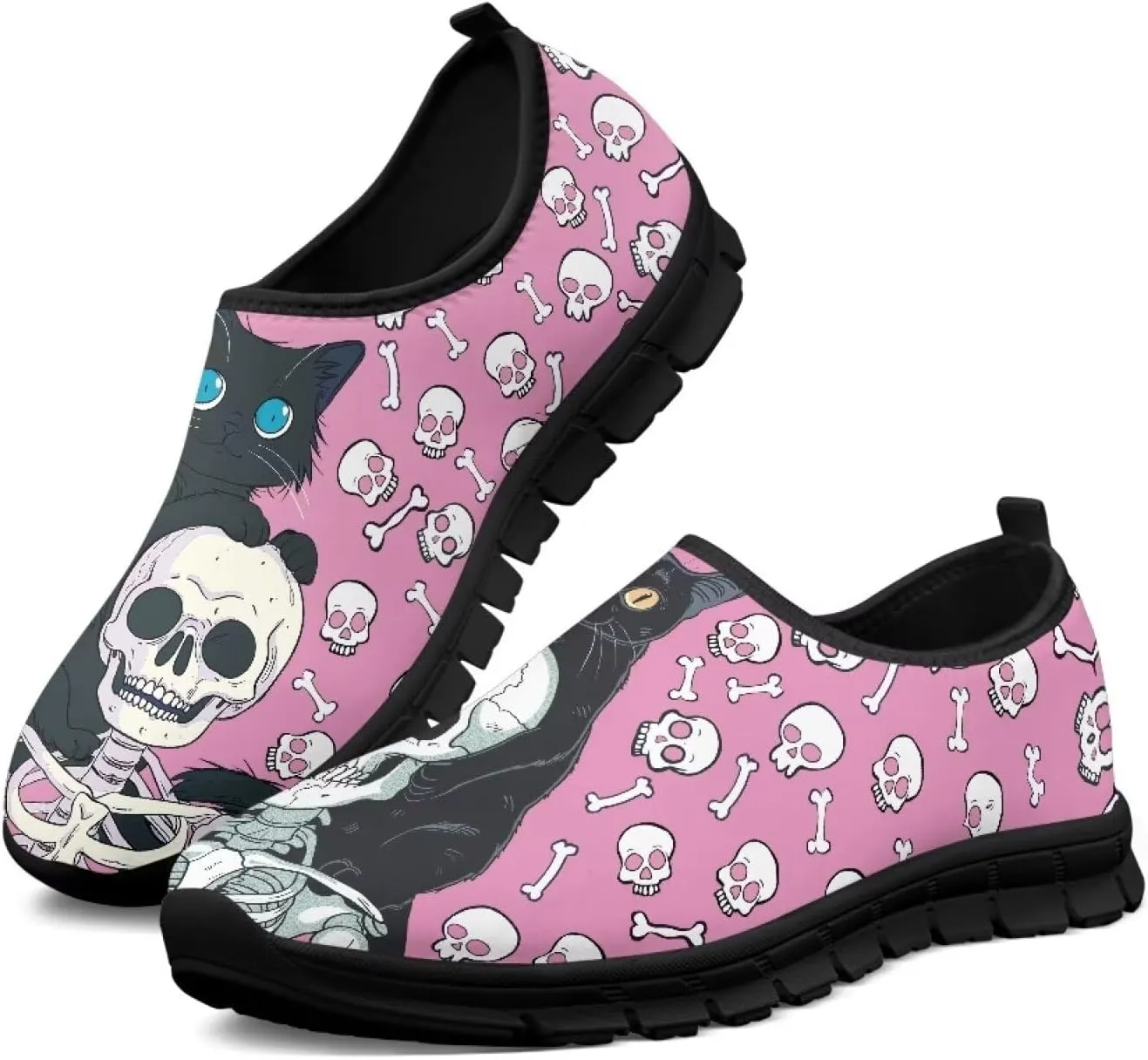 Women's Slip On Sneakers Casual Loafers Lightweight Tennis Footwear Comfort Soft Walking Shoes