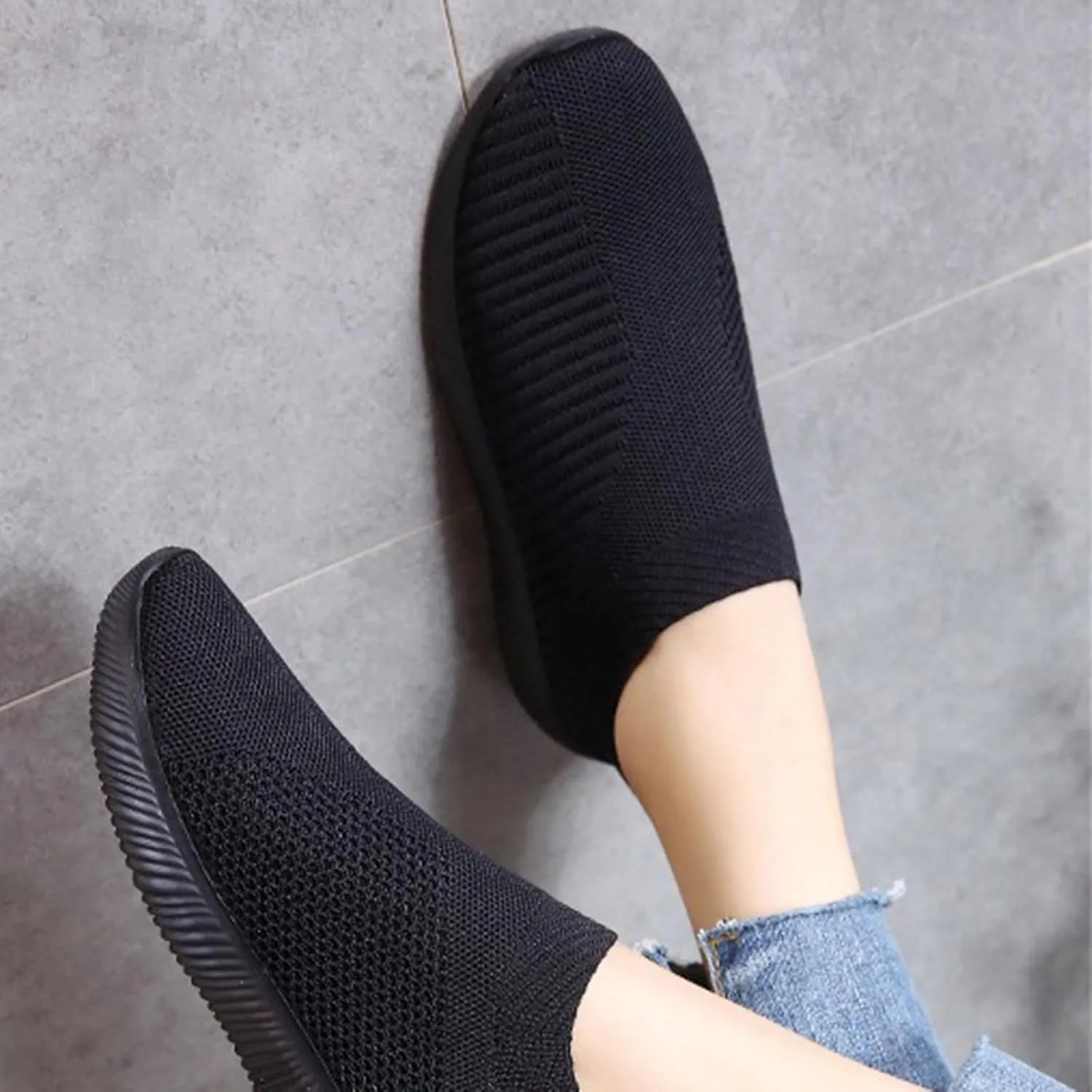 Women's Slip on Walking Running Shoes Tennis Casual Fashion Breathable Sneakers Non Slip Sport Athletic Shoes