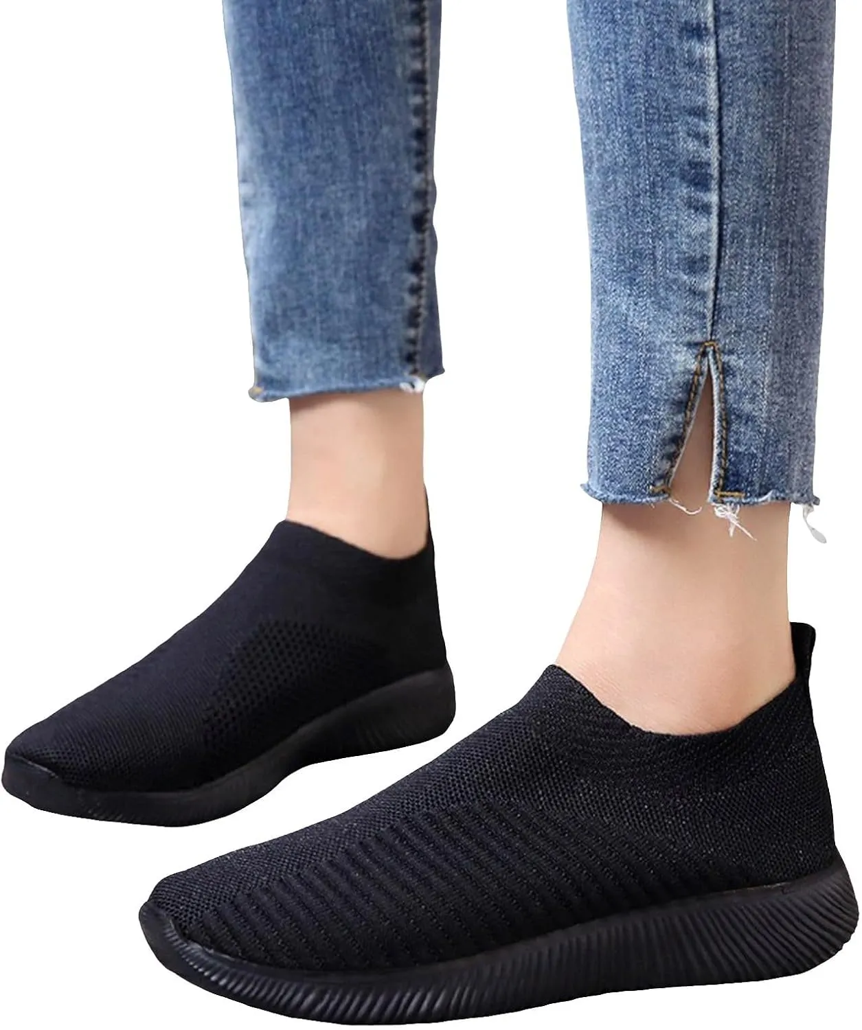 Women's Slip on Walking Running Shoes Tennis Casual Fashion Breathable Sneakers Non Slip Sport Athletic Shoes