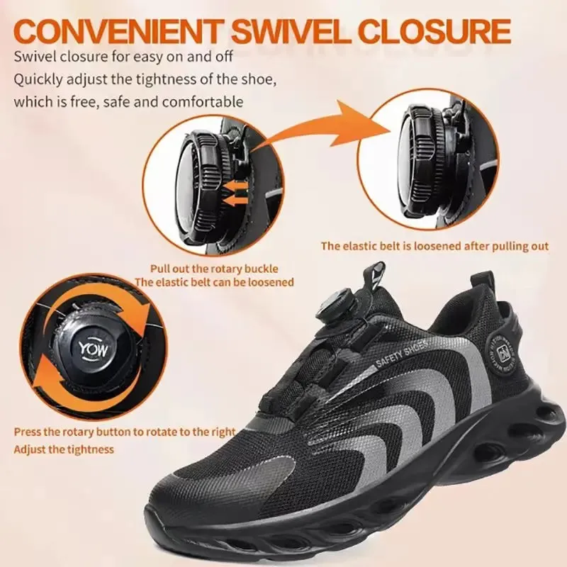 Work Sneakers Protective Shoes Lightweight Safety Shoes Puncture