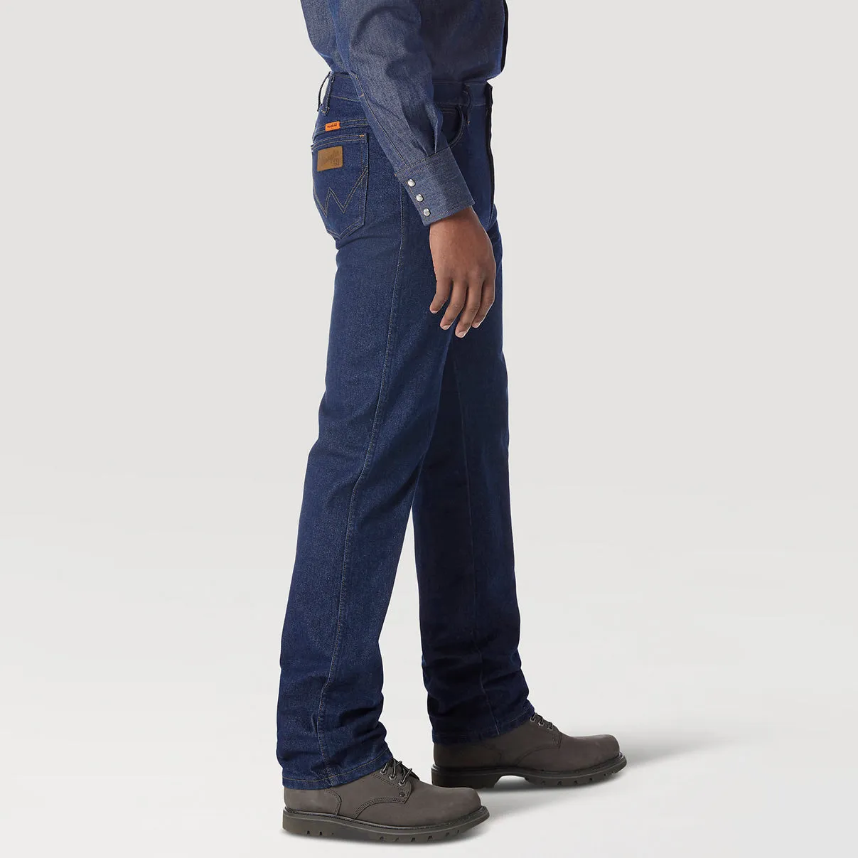 Wrangler Men's Work Jeans Flame Resistant Original Fit Prewashed