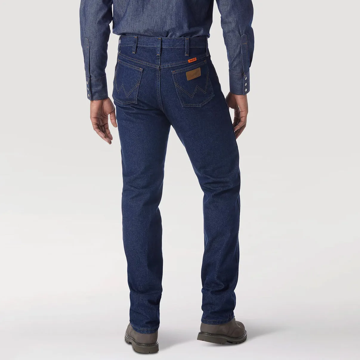 Wrangler Men's Work Jeans Flame Resistant Original Fit Prewashed