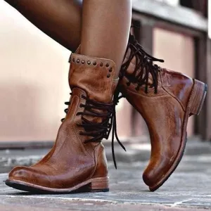 Xelia - Vintage Cowgirl Boots