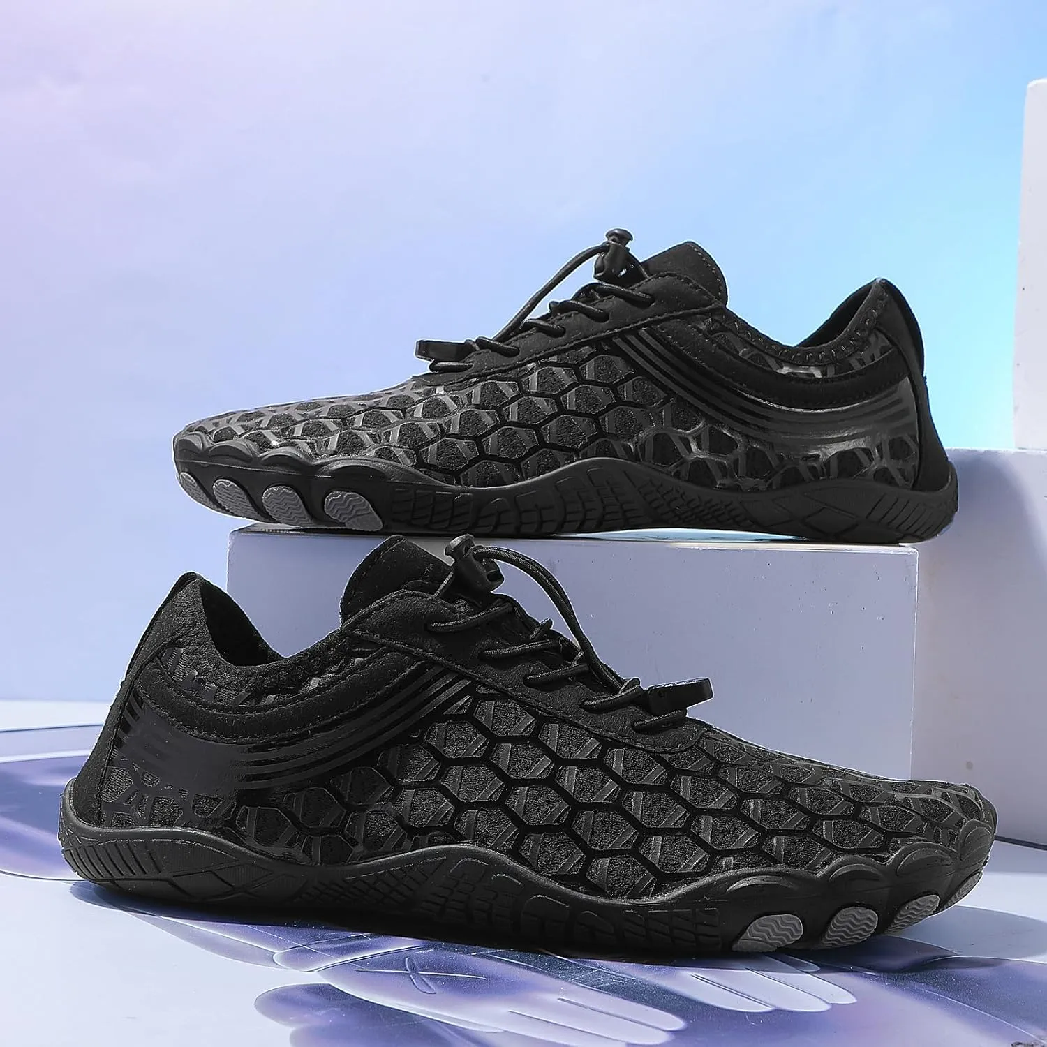 ZWRXW Hike Barefoot Shoes Women Wide Toe Box Healthy & Non-Slip Barefoot Shoes Unisex Outdoor Hiking Footwear for Beach Walking Kayaking Surfing Training